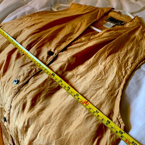 Vintage 80’s Forenza 100% Silk Sleeveless Blouse Excellent Condition! L - Picture 6 of 7